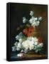 Still-Life of Christmas Roses-Charles Etienne Guerin-Framed Stretched Canvas