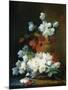 Still-Life of Christmas Roses-Charles Etienne Guerin-Mounted Giclee Print