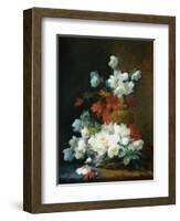 Still-Life of Christmas Roses-Charles Etienne Guerin-Framed Giclee Print