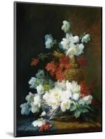 Still-Life of Christmas Roses-Charles Etienne Guerin-Mounted Giclee Print