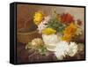 Still Life of Chrysanthemums-Eloise Harriet Stannard-Framed Stretched Canvas