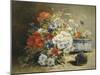 Still Life of Cornflowers, Poppies and Violets-Eugene Henri Cauchois-Mounted Giclee Print