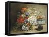 Still Life of Cornflowers, Poppies and Violets-Eugene Henri Cauchois-Framed Stretched Canvas