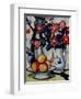 Still Life of Dahlias and Fruit, c.1910-12-Samuel John Peploe-Framed Giclee Print