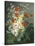 Still Life of Daisies and Poppies-Pierre Gontier-Stretched Canvas