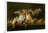 Still Life of Dead Birds and a Hare on a Table, 1647-Adriaen van Utrecht-Framed Giclee Print