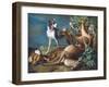 Still Life of Dead Game with Hounds, 1730-Alexandre-Francois Desportes-Framed Giclee Print