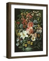 Still Life of Exotic Flowers-Elise Bruyere-Framed Giclee Print