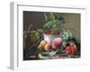 Still Life of Figs, Peaches and Rapberries-Carl Balsgaard-Framed Giclee Print