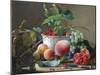 Still Life of Figs, Peaches and Rapberries-Carl Balsgaard-Mounted Giclee Print