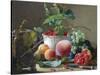 Still Life of Figs, Peaches and Rapberries-Carl Balsgaard-Stretched Canvas