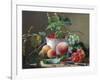 Still Life of Figs, Peaches and Rapberries-Carl Balsgaard-Framed Giclee Print