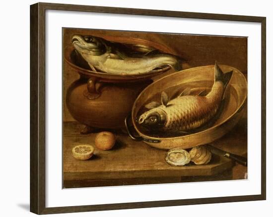 Still Life of Fish and Lemons-Clara Peeters-Framed Giclee Print