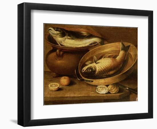 Still Life of Fish and Lemons-Clara Peeters-Framed Giclee Print