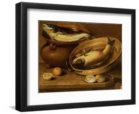 Still Life of Fish and Lemons-Clara Peeters-Framed Giclee Print