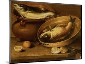 Still Life of Fish and Lemons-Clara Peeters-Mounted Giclee Print