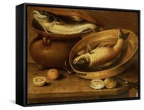 Still Life of Fish and Lemons-Clara Peeters-Framed Stretched Canvas