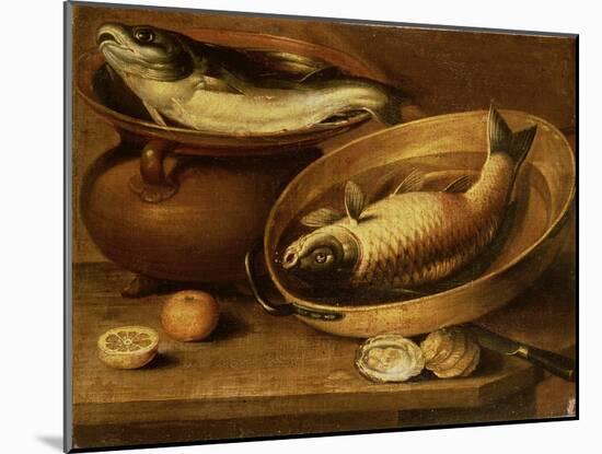 Still Life of Fish and Lemons-Clara Peeters-Mounted Giclee Print
