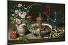 Still Life of Flowers and Dried Fruit. 1611-Clara Peeters-Mounted Giclee Print