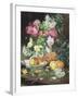 Still Life of Flowers and Fruit-Louis Marie De Schryver-Framed Giclee Print