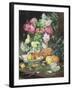 Still Life of Flowers and Fruit-Louis Marie De Schryver-Framed Giclee Print