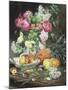 Still Life of Flowers and Fruit-Louis Marie De Schryver-Mounted Giclee Print