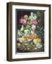 Still Life of Flowers and Fruit-Louis Marie De Schryver-Framed Giclee Print