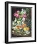 Still Life of Flowers and Fruit-Louis Marie De Schryver-Framed Giclee Print