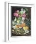 Still Life of Flowers and Fruit-Louis Marie De Schryver-Framed Giclee Print