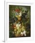 Still Life of Flowers and Fruit-Jan van Os-Framed Giclee Print