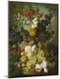 Still Life of Flowers and Fruit-Jan van Os-Mounted Giclee Print