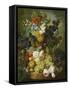 Still Life of Flowers and Fruit-Jan van Os-Framed Stretched Canvas