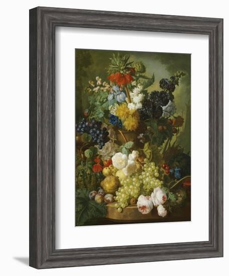 Still Life of Flowers and Fruit-Jan van Os-Framed Giclee Print