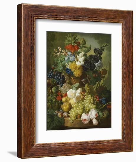 Still Life of Flowers and Fruit-Jan van Os-Framed Giclee Print