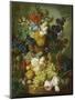 Still Life of Flowers and Fruit-Jan van Os-Mounted Giclee Print