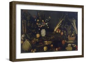 Still Life of Flowers and Plants-Caravaggio-Framed Giclee Print