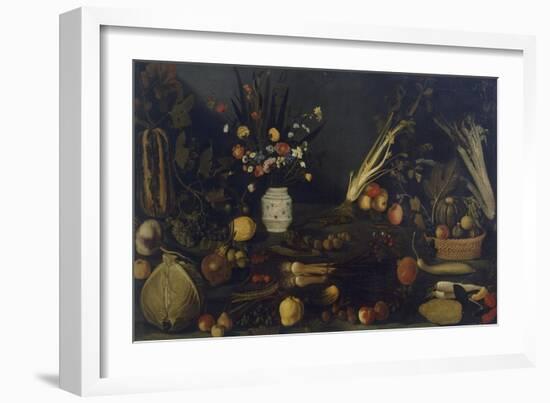 Still Life of Flowers and Plants-Caravaggio-Framed Giclee Print