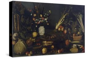 Still Life of Flowers and Plants-Caravaggio-Stretched Canvas