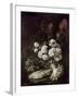 Still Life of Flowers and Vegetables, 17th Century-Giovanni-Battista Ruoppolo-Framed Giclee Print