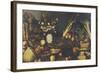 Still Life of Flowers, Fruit and Vegetables, C.1594-Caravaggio-Framed Giclee Print