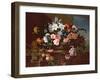 Still Life of Flowers in a Basket-Antoine Monnoyer-Framed Giclee Print