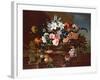 Still Life of Flowers in a Basket-Antoine Monnoyer-Framed Giclee Print