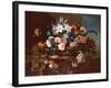 Still Life of Flowers in a Basket-Antoine Monnoyer-Framed Giclee Print