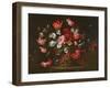 Still Life of Flowers in a Basket-Juan de Arellano-Framed Giclee Print