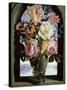 Still Life of Flowers in a Drinking Glass-Ambrosius The Elder Bosschaert-Stretched Canvas