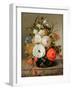 Still Life of Flowers in a Glass Vase, 1742-Rachel Ruysch-Framed Giclee Print