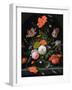 Still Life of Flowers in a Glass Vase-Abraham Mignon-Framed Giclee Print