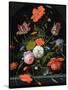 Still Life of Flowers in a Glass Vase-Abraham Mignon-Stretched Canvas