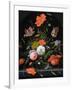 Still Life of Flowers in a Glass Vase-Abraham Mignon-Framed Giclee Print