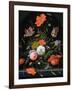 Still Life of Flowers in a Glass Vase-Abraham Mignon-Framed Giclee Print